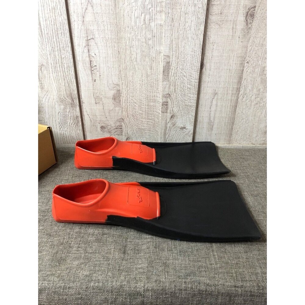 Finis Black Red Long Floating Fins for Swim Snorkeling Size Small Men 3-5 W 4-6 - Picture 2 of 6